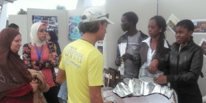 Participants at guests viewing the solar kit